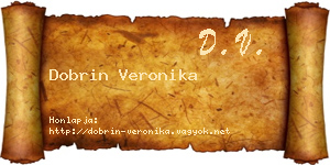 Dobrin Veronika névjegykártya