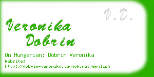 veronika dobrin business card